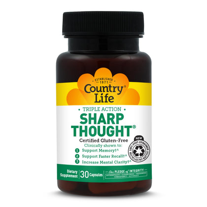 Country Life Sharp Thought 30 capsules packaging front view