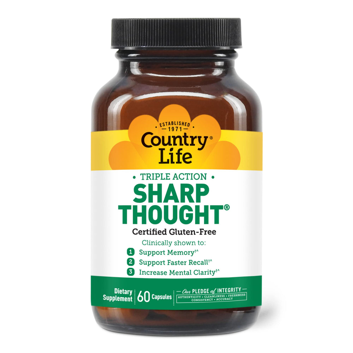 Country Life Sharp Thought Phosphatidylserine capsules front view