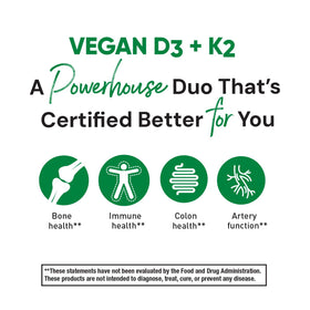 Country Life Vegan D3 + K2 60 capsules en détail