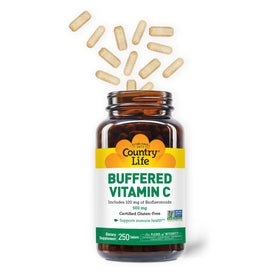 Country Life Vitamine C 500mg comprimés et bouteille