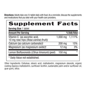 Country Life Vitamine C tamponnée 250 comprimés avec ingrédients