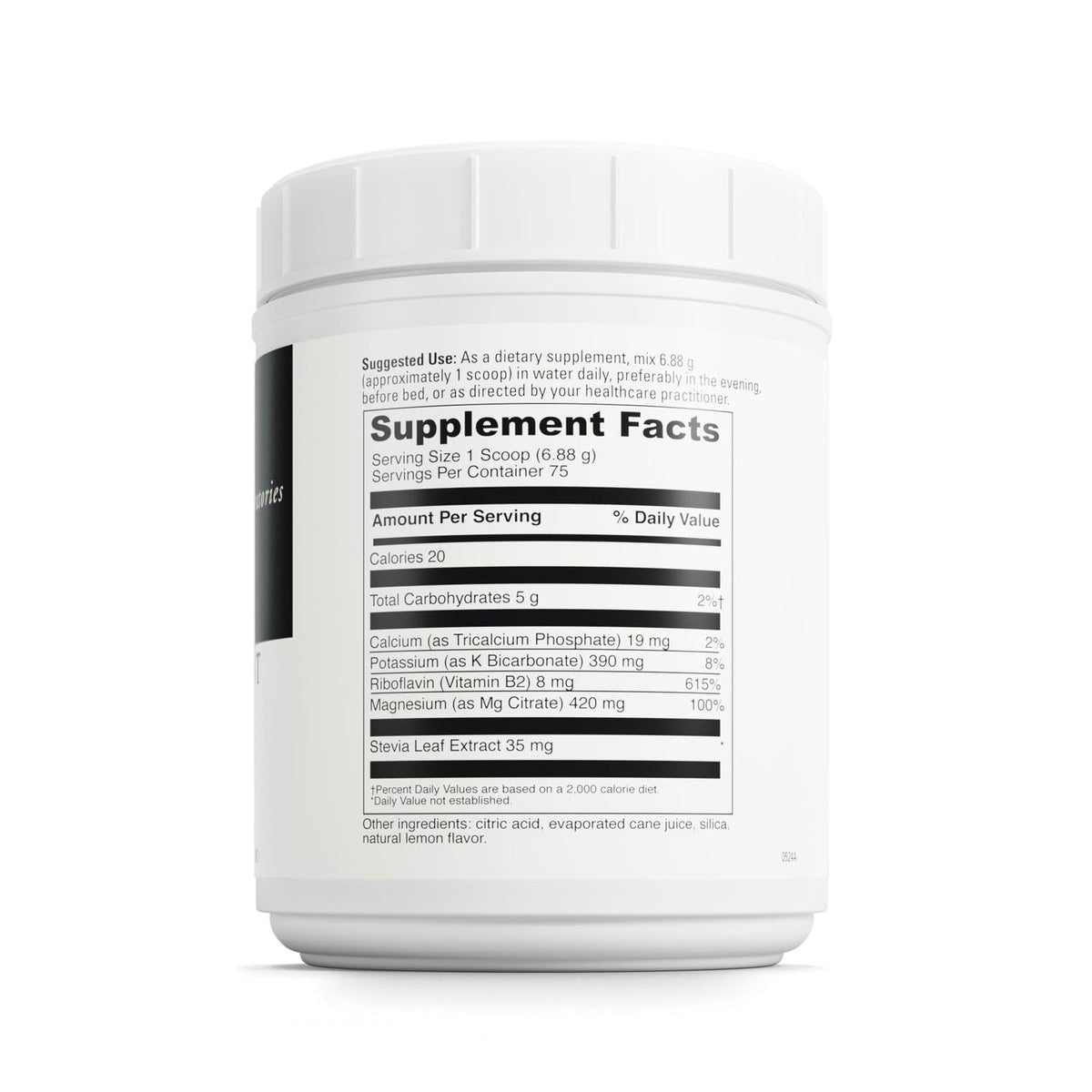 Coupelle de poudre de citrate de magnésium effervescent DAVINCI