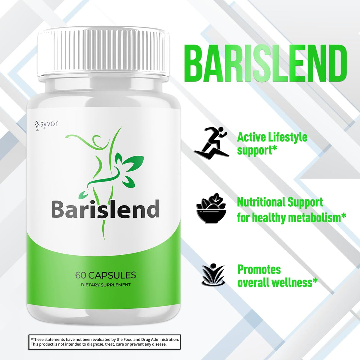 Couvercle ouvert du flacon Barislend montrant les capsules