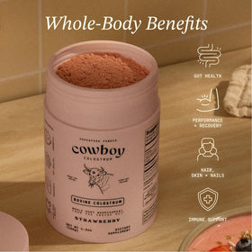 COWBOY COLOSTRUM poudre de colostrum bovin 222g dans un smoothie