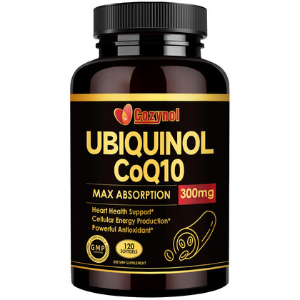 Cozynol Ubiquinol CoQ10 300mg capsules softgels front view