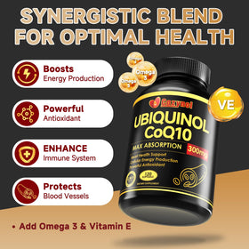 Cozynol Ubiquinol CoQ10 300mg softgels with Vitamin E
