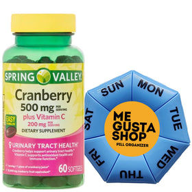 Cranberry 500mg avec Vitamine C 200mg - gélules en boîte vue de face