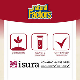 CranRich Natural Factors sur une surface en bois