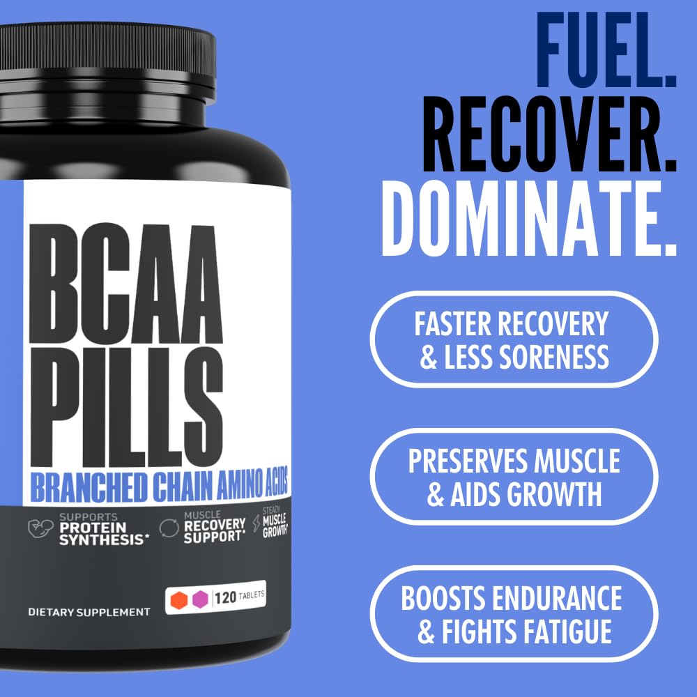 Crazy Muscle BCAA Pilules 120 comprimés avec main tenant la bouteille