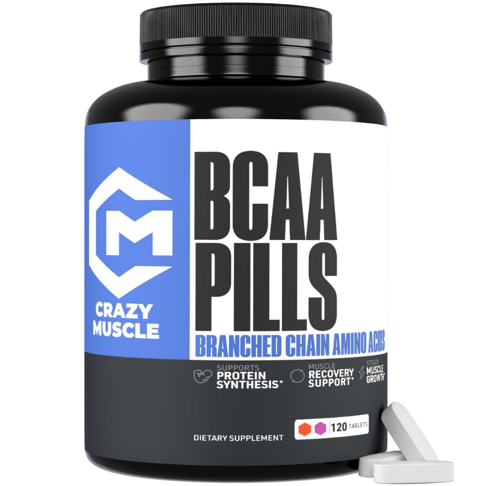 Crazy Muscle BCAA Pilules 120 comprimés vue de face