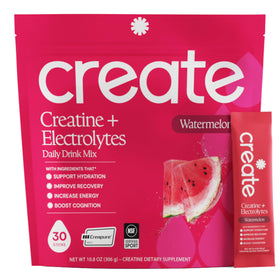 Create Creatine Électrolytes 5g pack de pastèque vue avant