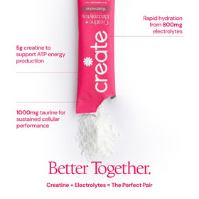 Create Creatine Électrolytes 5g sachets individuels de pastèque