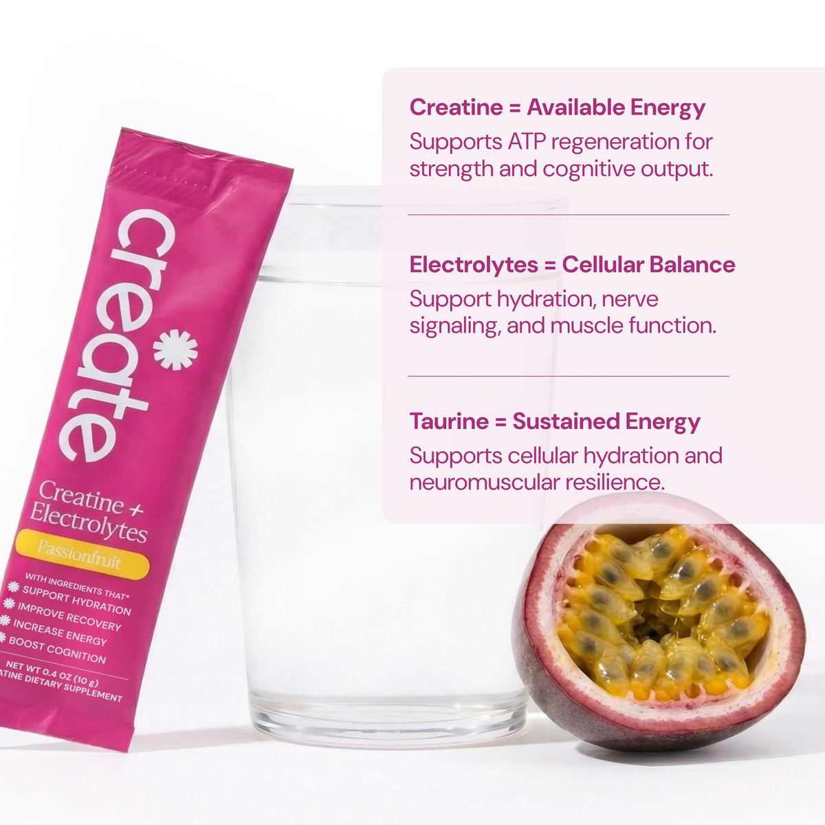Create Créatine + Électrolytes avec des accessoires de fitness