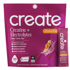 Create Créatine + Électrolytes stick pack au goût fruit de la passion