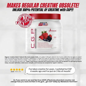 Créatine Glycerol Phosphate a balanced routine Nutrition en poudre dans un verre