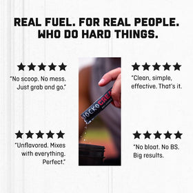 Créatine Jocko Fuel présentée sur une balance