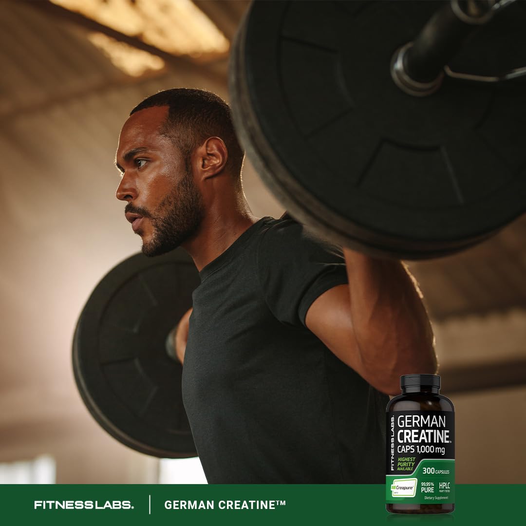 Créatine monohydrate Fitness Labs avec informations nutritionnelles