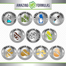 Créatine monohydrate micronisée Amazing Nutrition sur un fond neutre