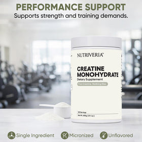 Créatine monohydrate Nutriveria dans un shaker