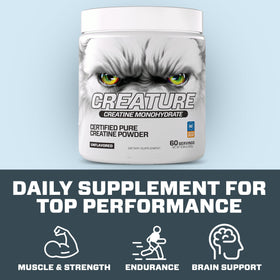 CREATURE Créatine Monohydrate 300G emballage