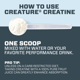 CREATURE Créatine Monohydrate 300G vue de côté