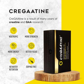 CreGAAtine sachets ouverts montrant le contenu