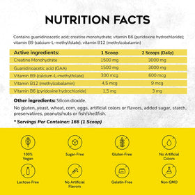 CreGAAtine Ultimate 500g avec mesure à côté
