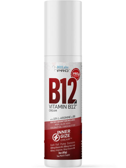 Crème B12 BIOLABS PRO avant avec L-Arginine et B6