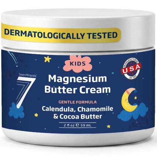 Crème Beurre Magnésium Enfants 2 oz de Seven Minerals vue avant