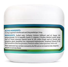Crème Circulation Arginine 2 oz vue de côté