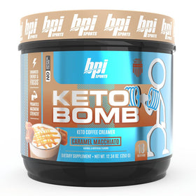 Crème de café keto BPI Sports Caramel Macchiato 581g vue de face
