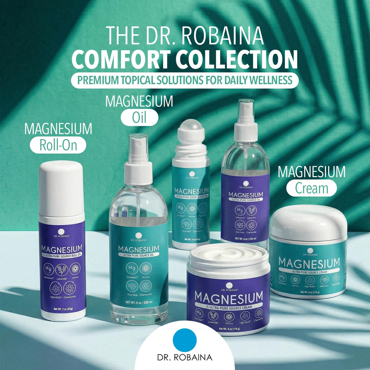 Crème de magnésium Dr. Robaina avec arnica et OptiMSM