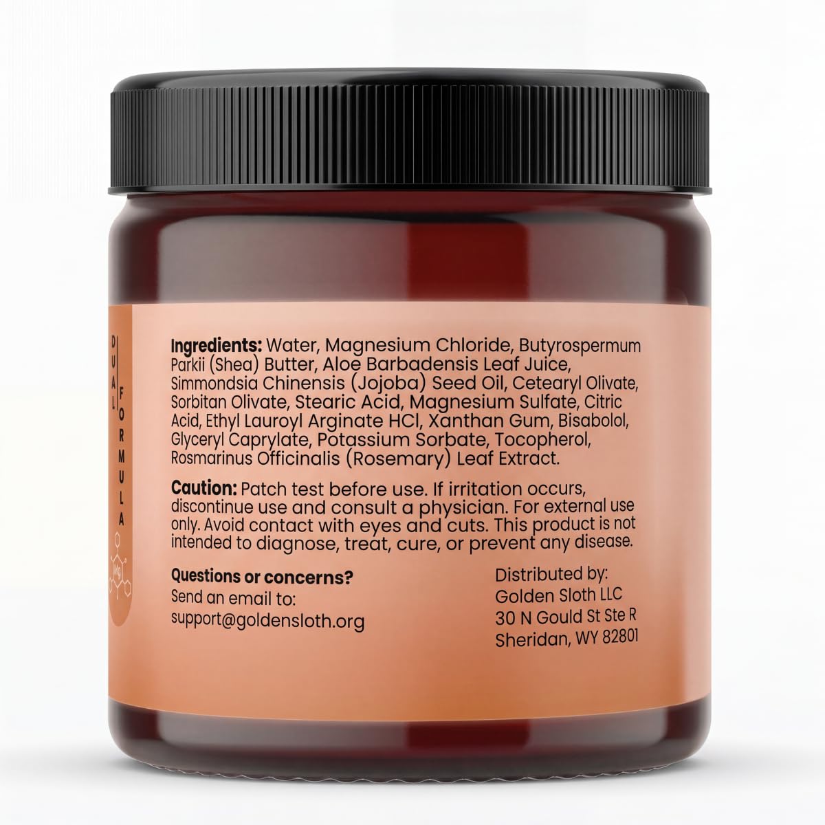 Crème de magnésium Golden Sloth avec cuillère pour dosage