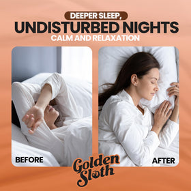 Crème de magnésium Golden Sloth avec ingrédients naturels en arrière-plan