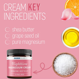 Crème de magnésium Magnum Solace avec fond neutre