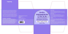 Crème de magnésium MereMira 180g avec un fond apaisant