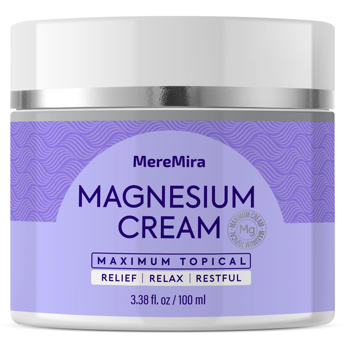 Crème de magnésium MereMira 180g vue avant avec étiquette