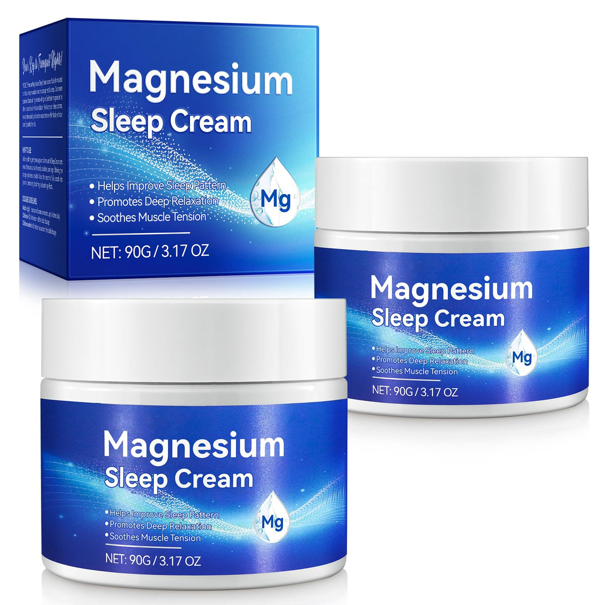 Crème de magnésium WHLH & WELL-BEING 272g vue de face