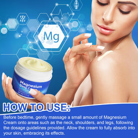 Crème de magnésium WHLH & WELL-BEING sur un bureau