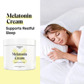 Crème de mélatonine 3mg de Supplement Spot avec texture visible