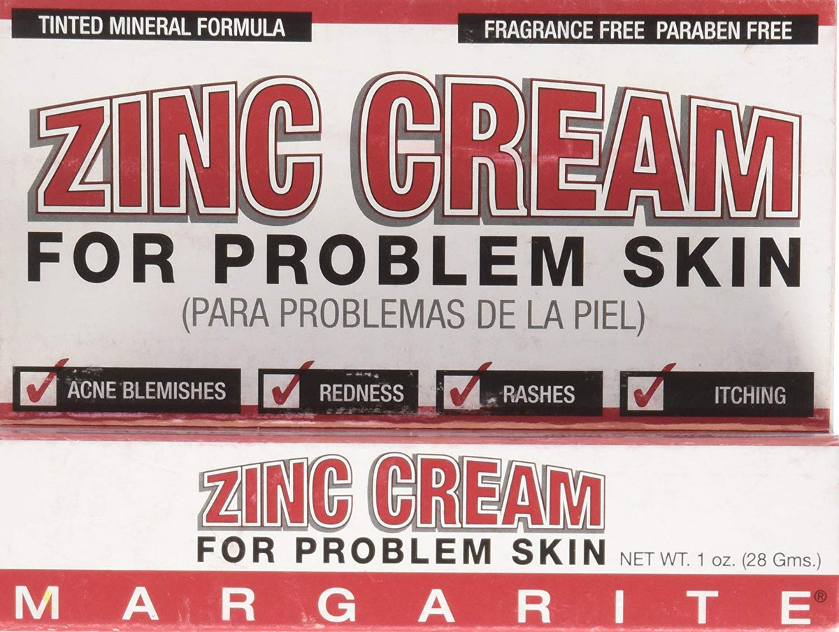 Crème de Zinc Margarite 85g en vue de face avec emballage