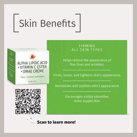 Crème Reviva Labs sur une surface en bois, mise en scène