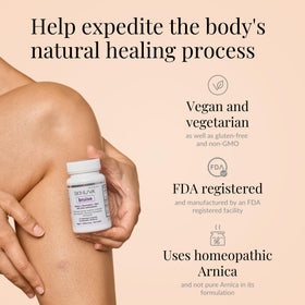 Crème Skinuva pour contusions montrant la texture