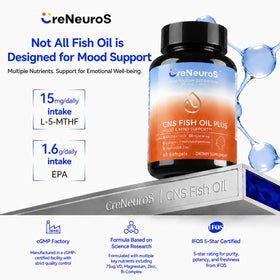 CreNeuroS Huile de Poisson Plus 800mg EPA détail