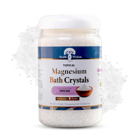Cristaux de Bain Magnésium Health and Wisdom 960g vue avant