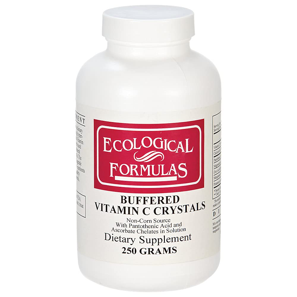 Cristaux de vitamine C tamponnés Ecological Formulas 250 g en pot
