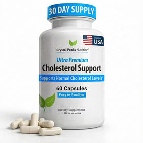 CRYSTAL PEAKS NUTRITION complément cholestérol 60 capsules vue de face