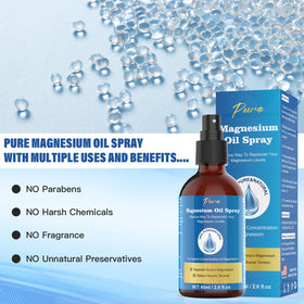 CtoCone Spray d'Huile de Magnésium Pur 60ml à côté d'autres produits