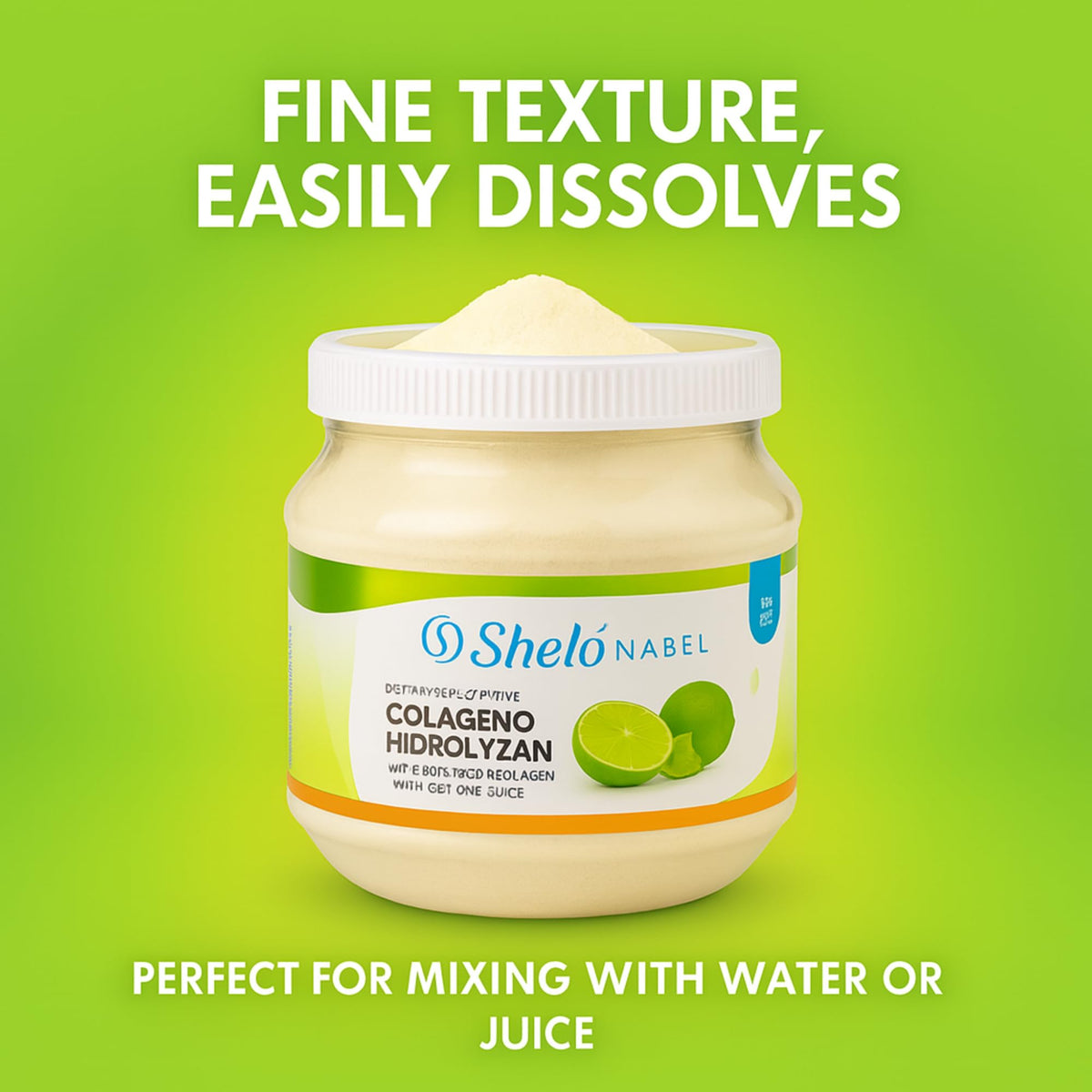 Cuilère de poudre de collagène au citron Sheló NABEL