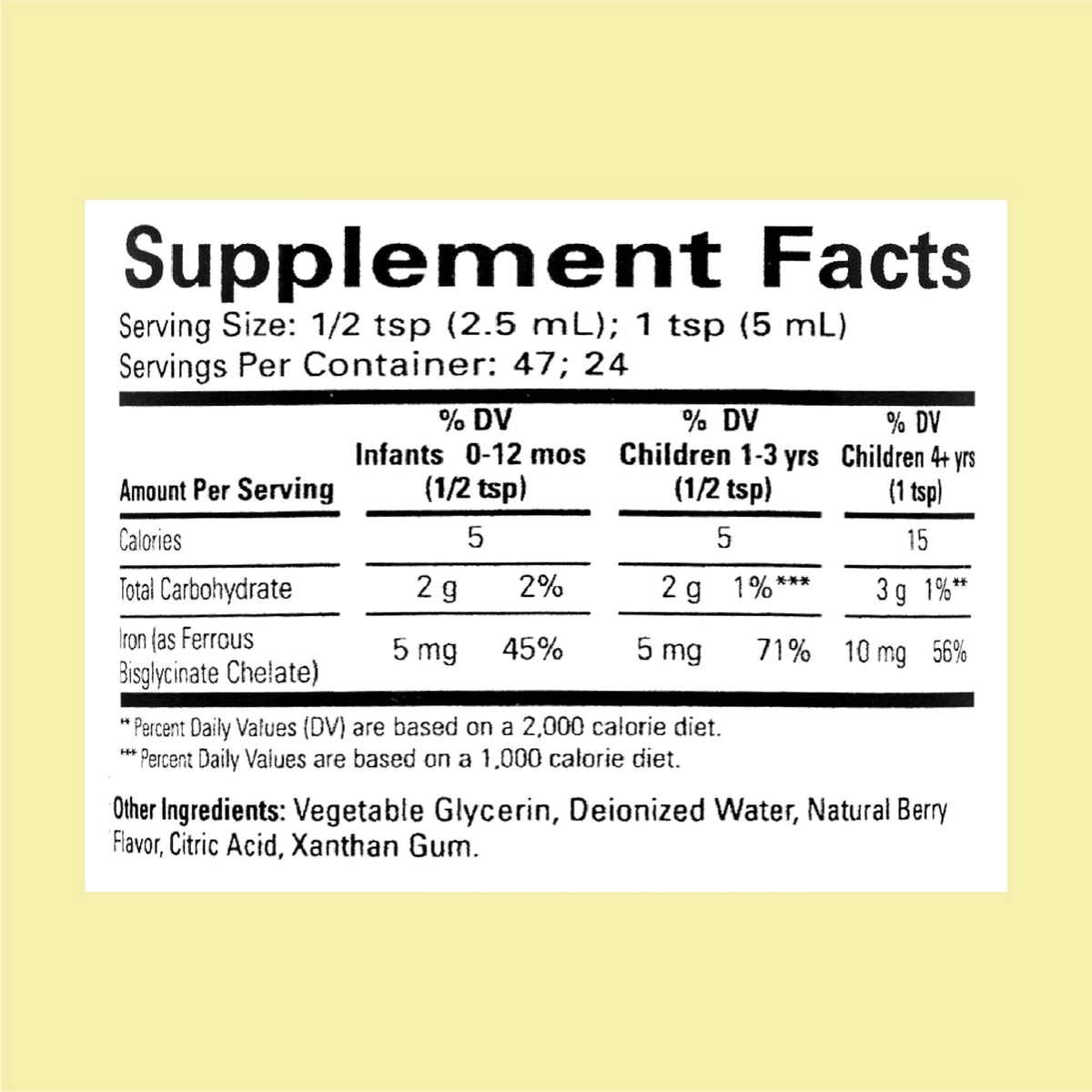 Cuillère avec Fer Liquide CHILDLIFE ESSENTIALS 10mg de fer